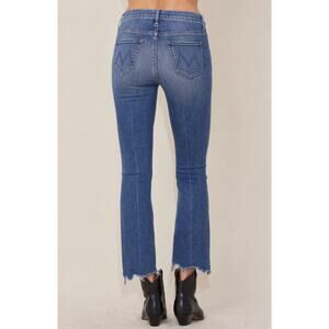 MOTHER The Insider Crop Step Fray Jeans Sz 25